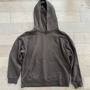 Brown Hoodie Yellow the label